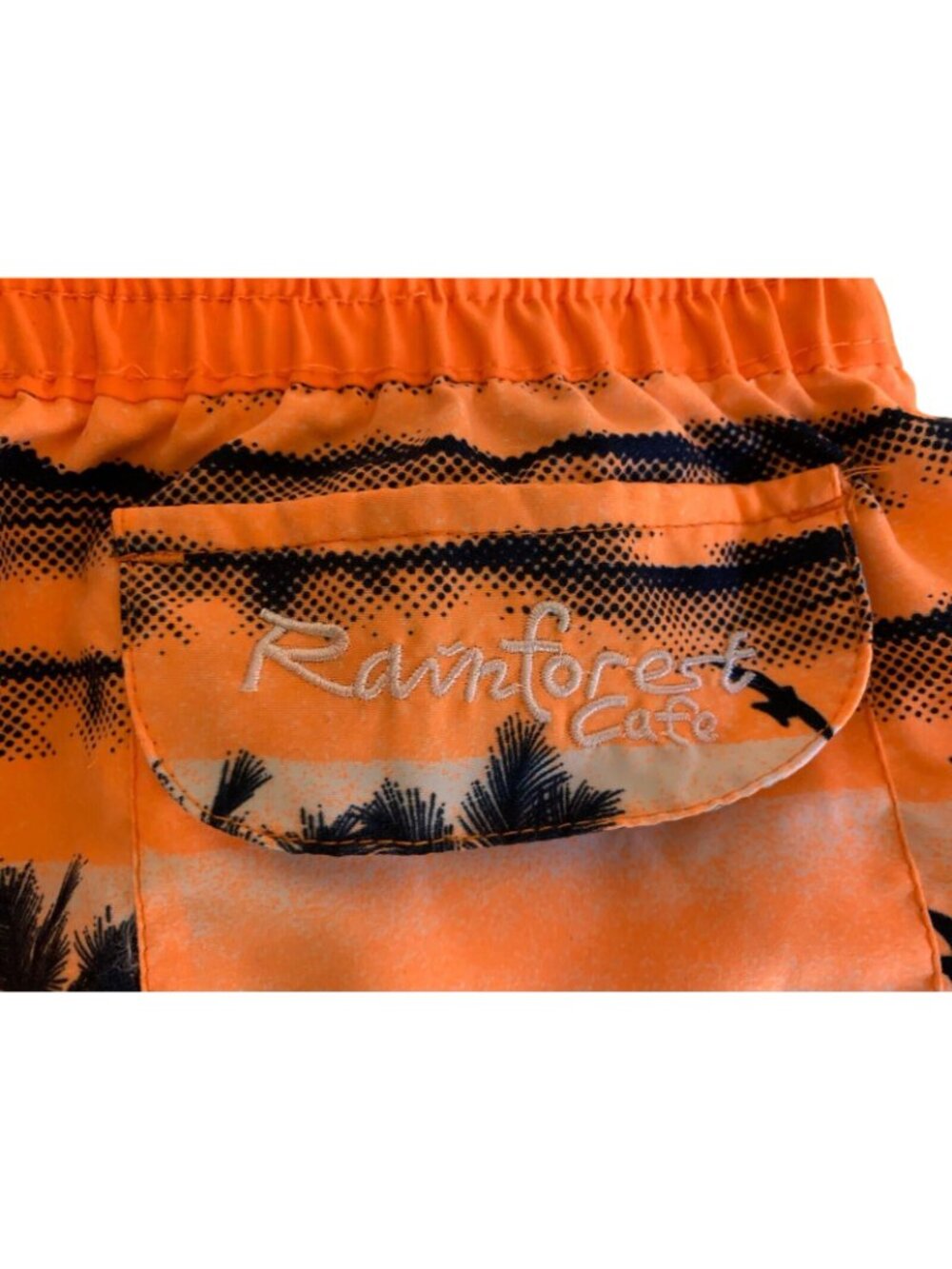Rainforest Cafe Tropical Shorts Palm Beach Sunset Design Women's Size Small - Picture 3 of 8